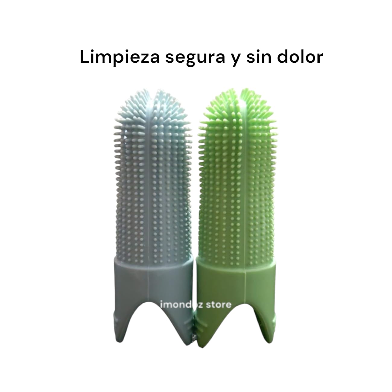 Cepillo de Dientes para Mascota Super Resistente Lavable en Estuche 2 Piezas