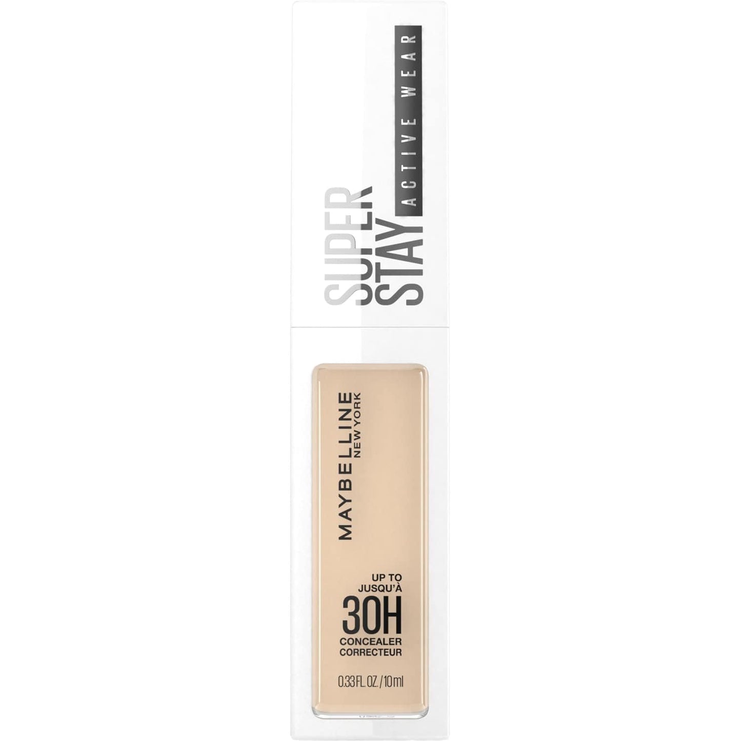 Maybelline Corrector facial que ofrece un acabado natural de larga duración, Active Wear corrector 30H, Tono 15 Light, 10ml