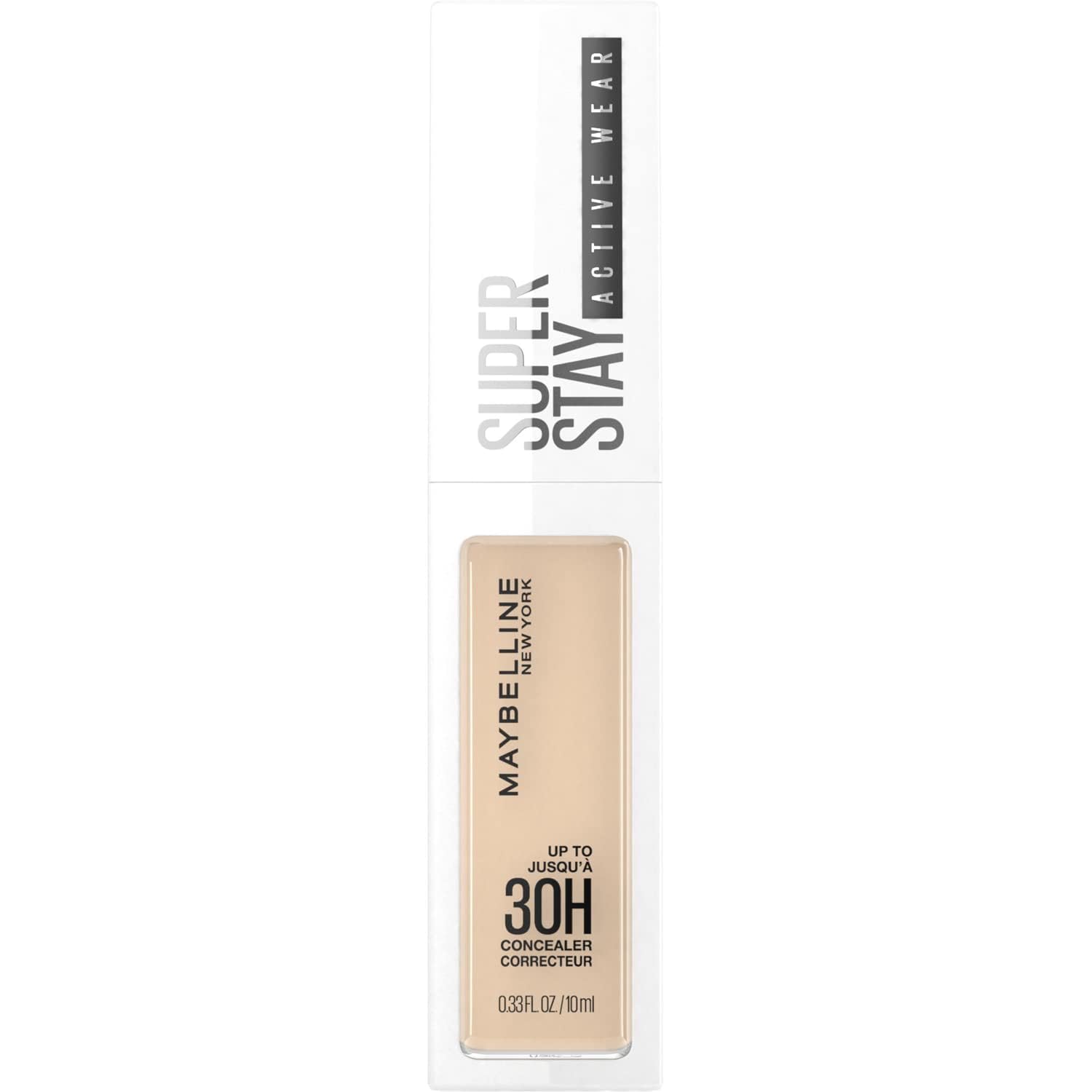 Maybelline Corrector facial que ofrece un acabado natural de larga duración, Active Wear corrector 30H, Tono 15 Light, 10ml