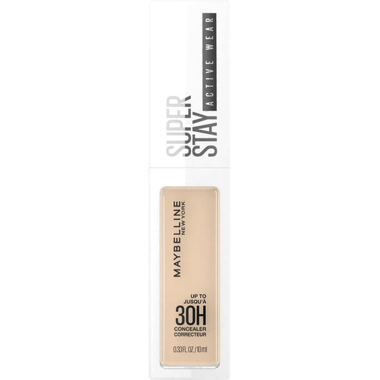 Maybelline Corrector facial que ofrece un acabado natural de larga duración, Active Wear corrector 30H, Tono 15 Light, 10ml