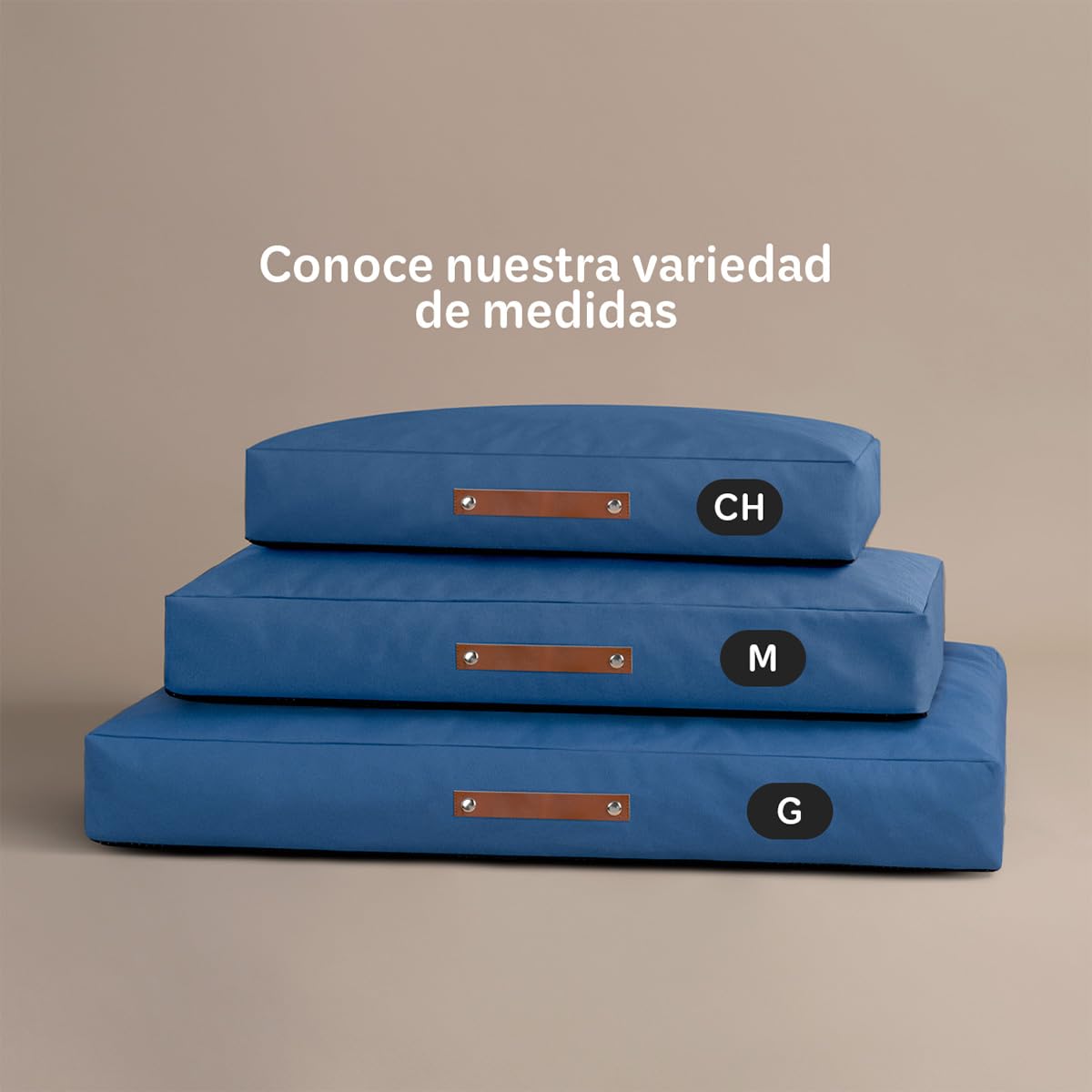 Cama Antiestrés de Foam ESQUIMAL Azul Lavable para Mascota