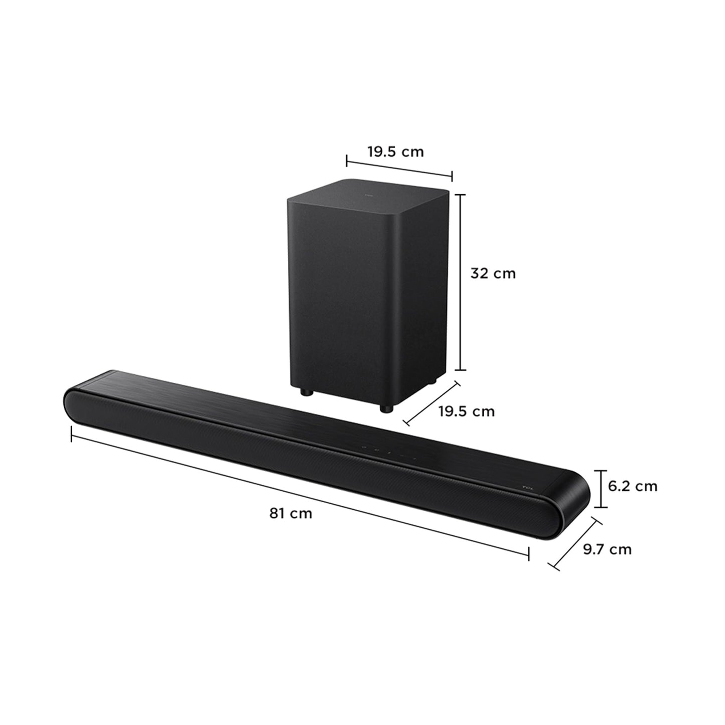 Barra de Sonido TCL S643W 3.1 ch con Dolby Audio y DTS Virtual:X Bluetooth y HDMI