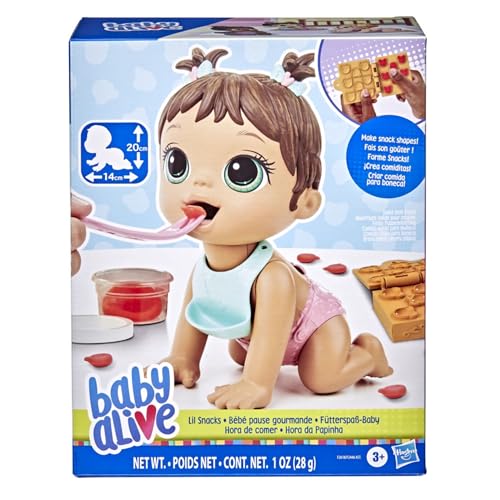 Baby Alive Hasbro Hora de Comer - Muñeca para niñas y niños con 4 Accesorios muñeca de bebé de 20 cm para niños y niñas a Partir de los 3 años