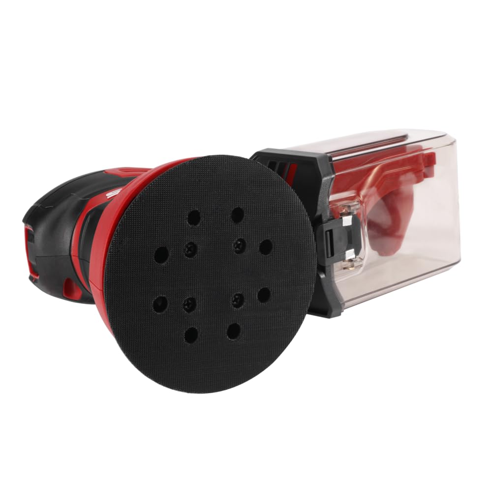 Lijadora Orbital Aleatoria SKIL SR211601 Roja con Caja de Polvo Ciclónica y 3 Hojas de Lijado