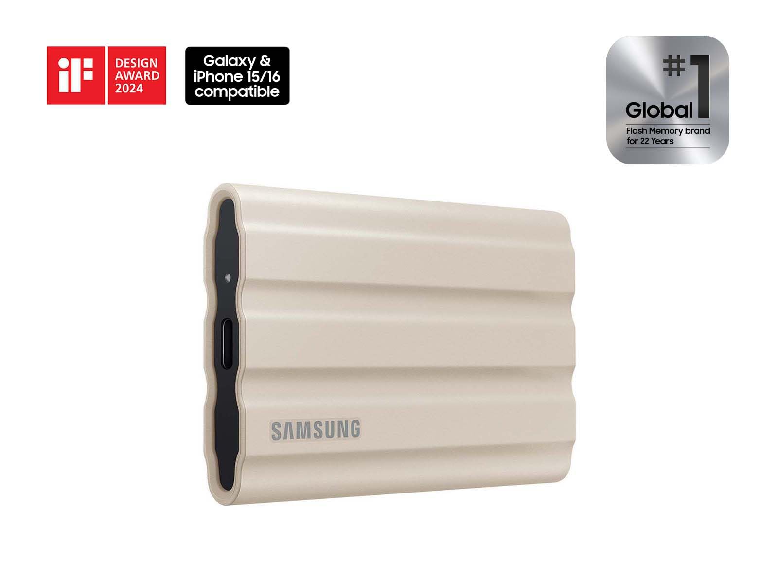 SSD SAMSUNG T7 Shield 2TB Beige