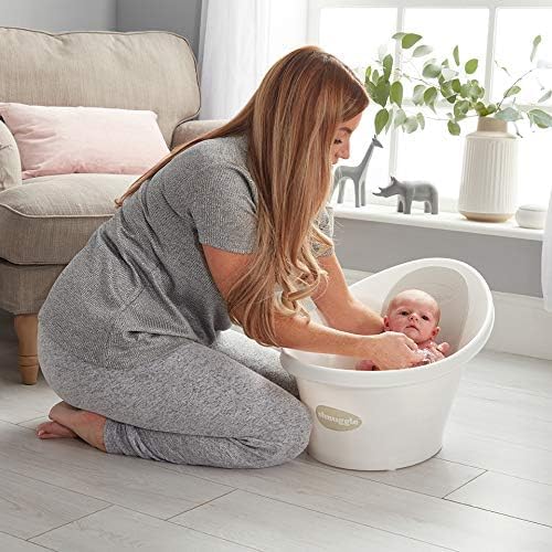 Tina Shnuggle blanco y gris para bebé de 0-12 meses