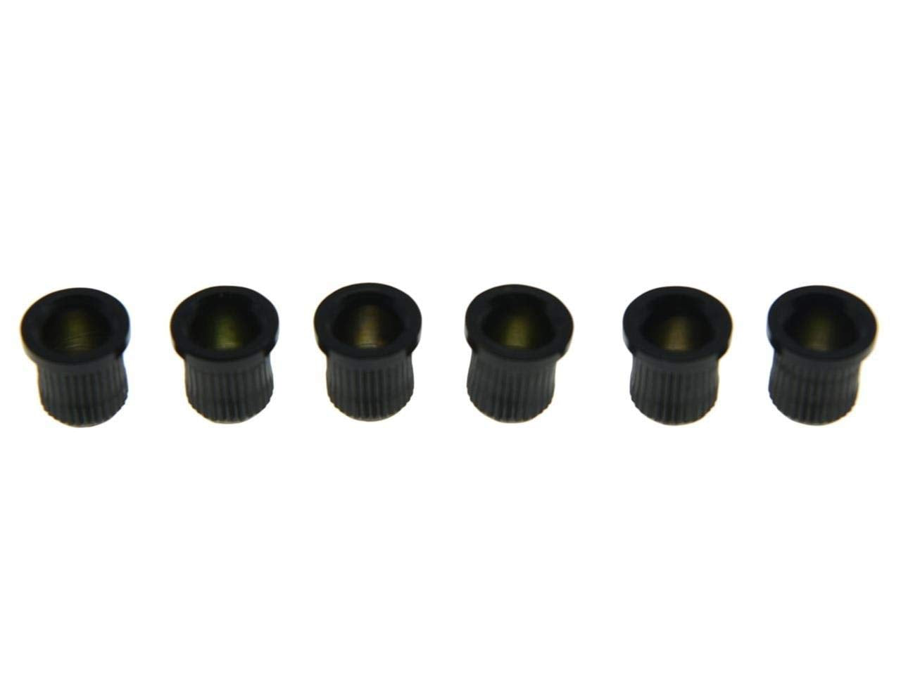 KAISH 6 cuerdas de guitarra negra a través del cuerpo virola de 5/16 pulgadas de cuerda para tele/telecaster fabricadas en Estados Unidos