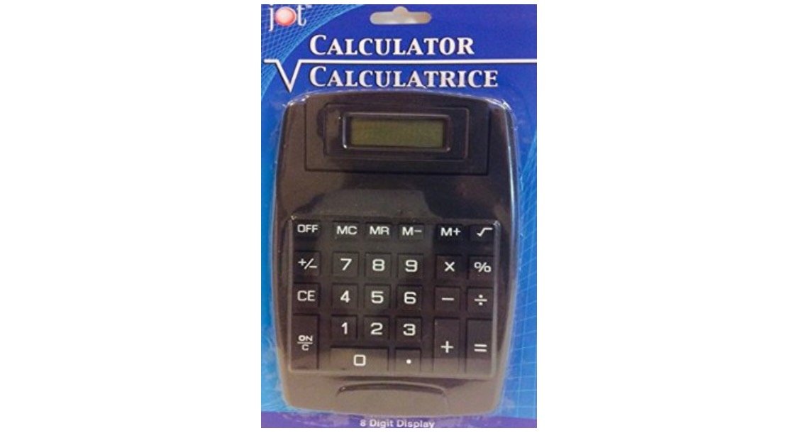 Calculadora JOT 8 Dígitos Pantalla Blanca