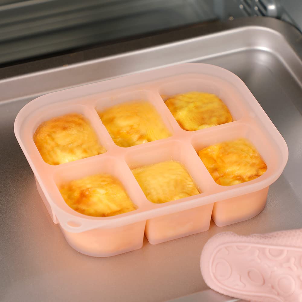 haakaa Bandeja de silicona para alimentos para bebés, 4 meses + bebé, Molde de comida casera para bebés, Bandeja congeladora de alimentos frescos para bebés, Bandeja para cubitos de hielo