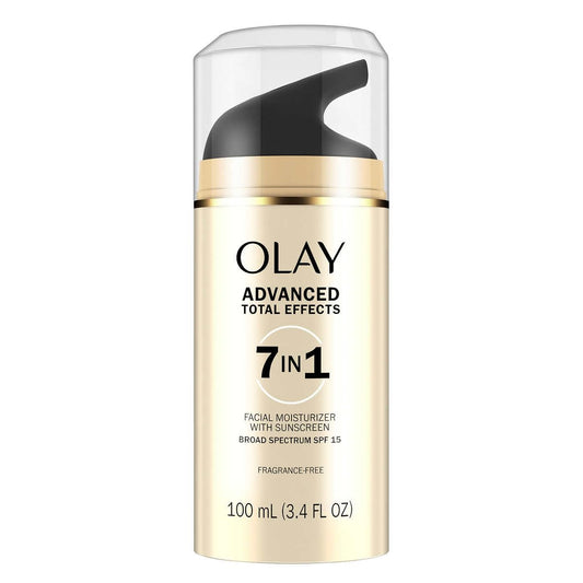Olay Crema hidratante Advanced Total Effects FPS 15, 3,4 fl oz