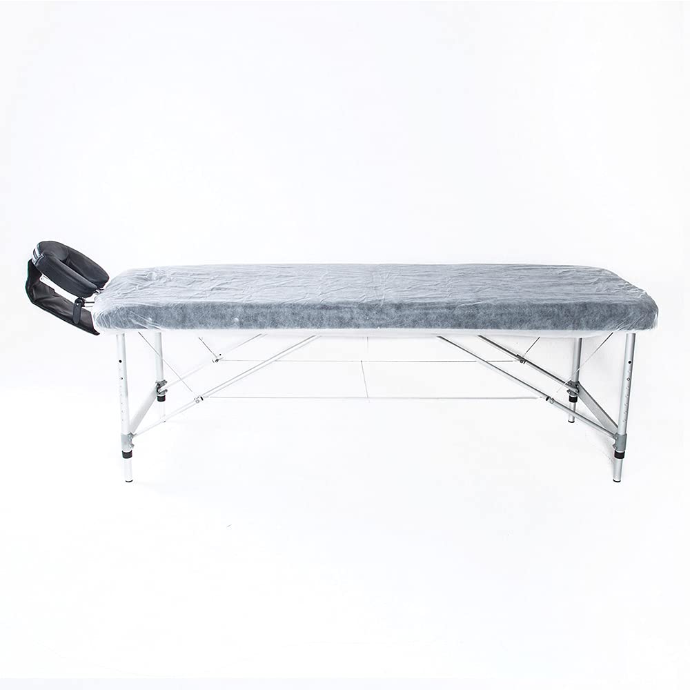 Greenour Funda impermeable para mesa de masaje, sábanas bajeras desechables para spa, color blanco, 10 unidades, 36 x 88 pulgadas