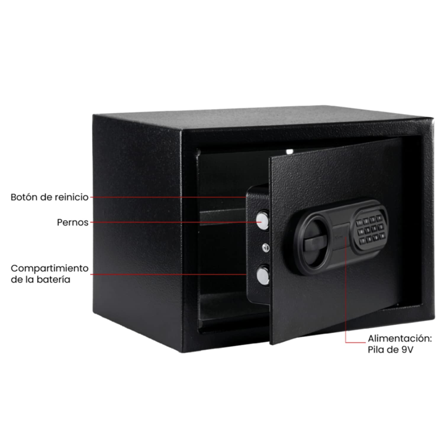 Kishnell | Caja Fuerte Seguridad Electrónica Con Luz Sauer 25EIS