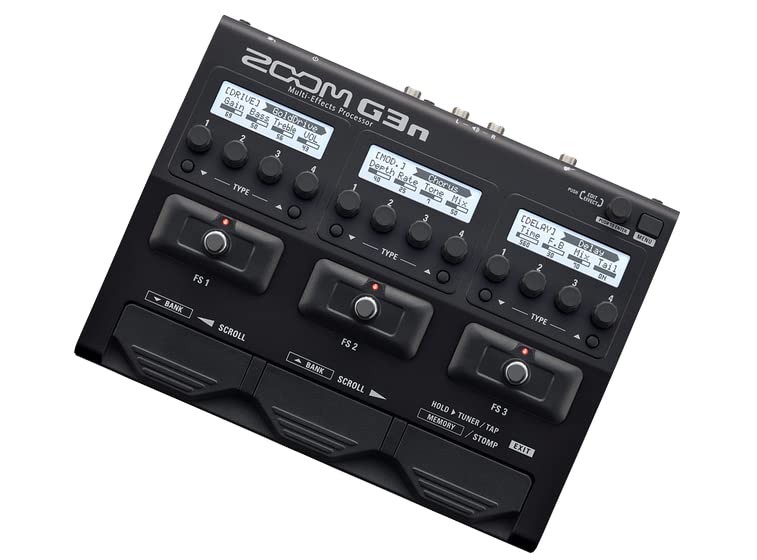 Pedal de Procesador Multiefectos Zoom G3n con Más de 70 Efectos y Modelado de Amplificador para Guitarra