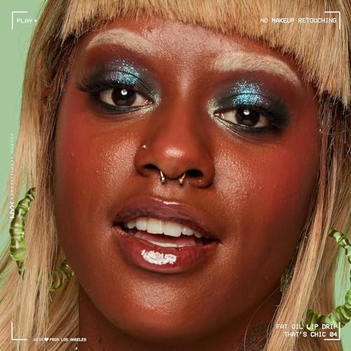 NYX Professional Makeup, Fat Oil Lip Drip Gloss, 4.8ml. Tono: That's Chic. Brillo labial hidratante con efecto jugoso hasta por 12 horas. Infusionado con aceite de aguacate, mora y frambuesa para una sensación no pegajosa. Fórmula vegana.