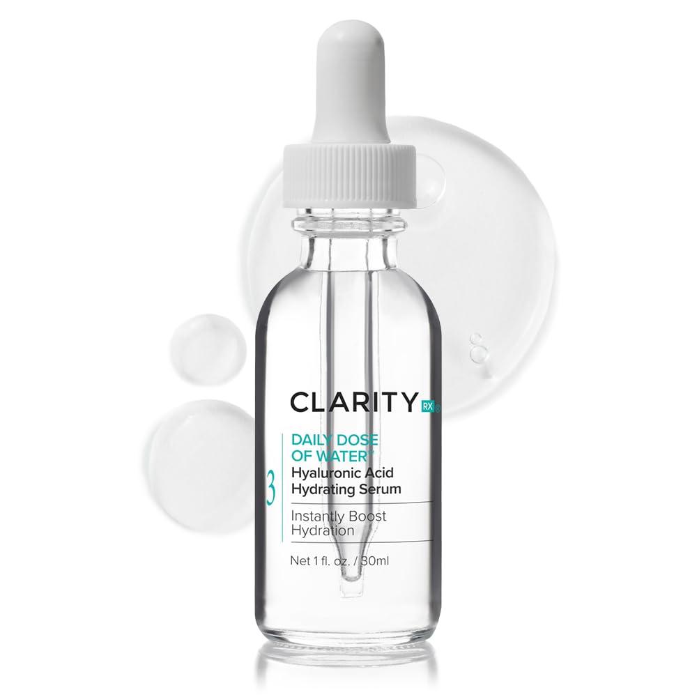 ClarityRx Daily Dose Of Water Hyaluronic Acid Hydrating Serum, 1 Fl Oz (packaging may vary)