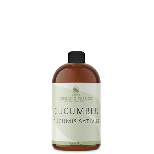 OPO Cucumber Seed Oil - 8 oz - 100% Pure, Unrefined, Cold Pressed, Non-GMO, Hexane-Free, Vegan Carrier Oil for Skin, Hair, Nails, Body, Face & More - Hydrating, Nourishing, Skin Rejuvenating#