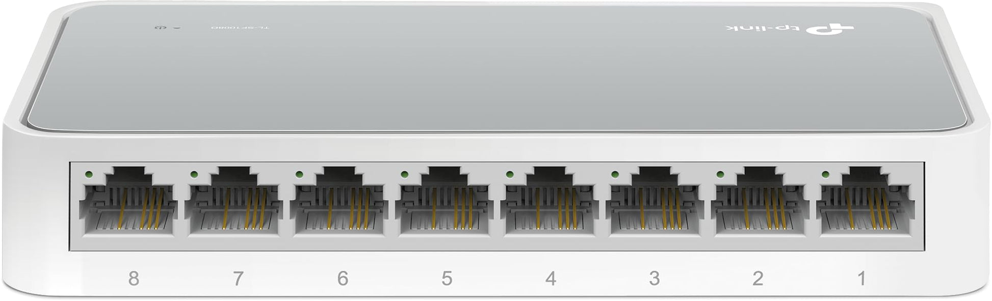 TP-Link 8 Port Fast Ethernet Switch, Desktop Ethernet Splitter, Ethernet Hub, Plug and Play, Fanless Quite, Unmanaged TL-SF1008D, 0