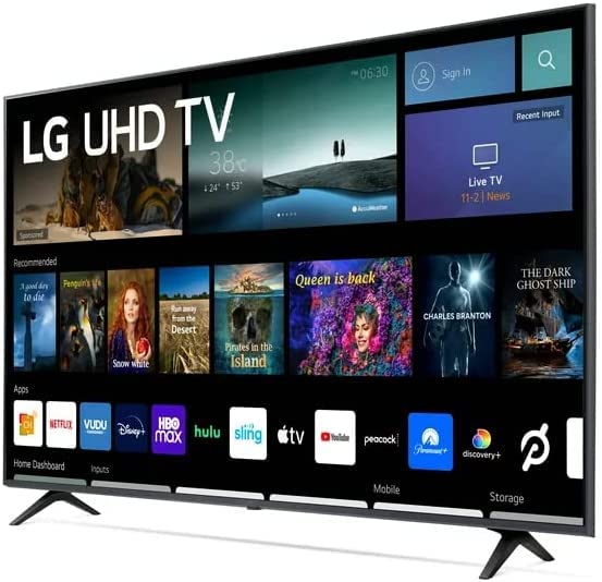 LG Television de 50 Pulgadas Serie 7 Class 4K 2160p Smart LED TV HDR Frecuencia de Actualización 60Hz Bluetooth Compatible con Alexa y Google Assistant (Sin Bases) + Soporte de Pared (Reacondicionado)