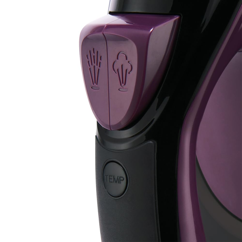 Russell Hobbs Plancha de vapor, suela antiadherente de cerámica, 195 g, vapor variable de 50 g, depósito de agua de 380 ml, autolimpieza, función antical y antigoteo, luz de control de color, 2800 W,