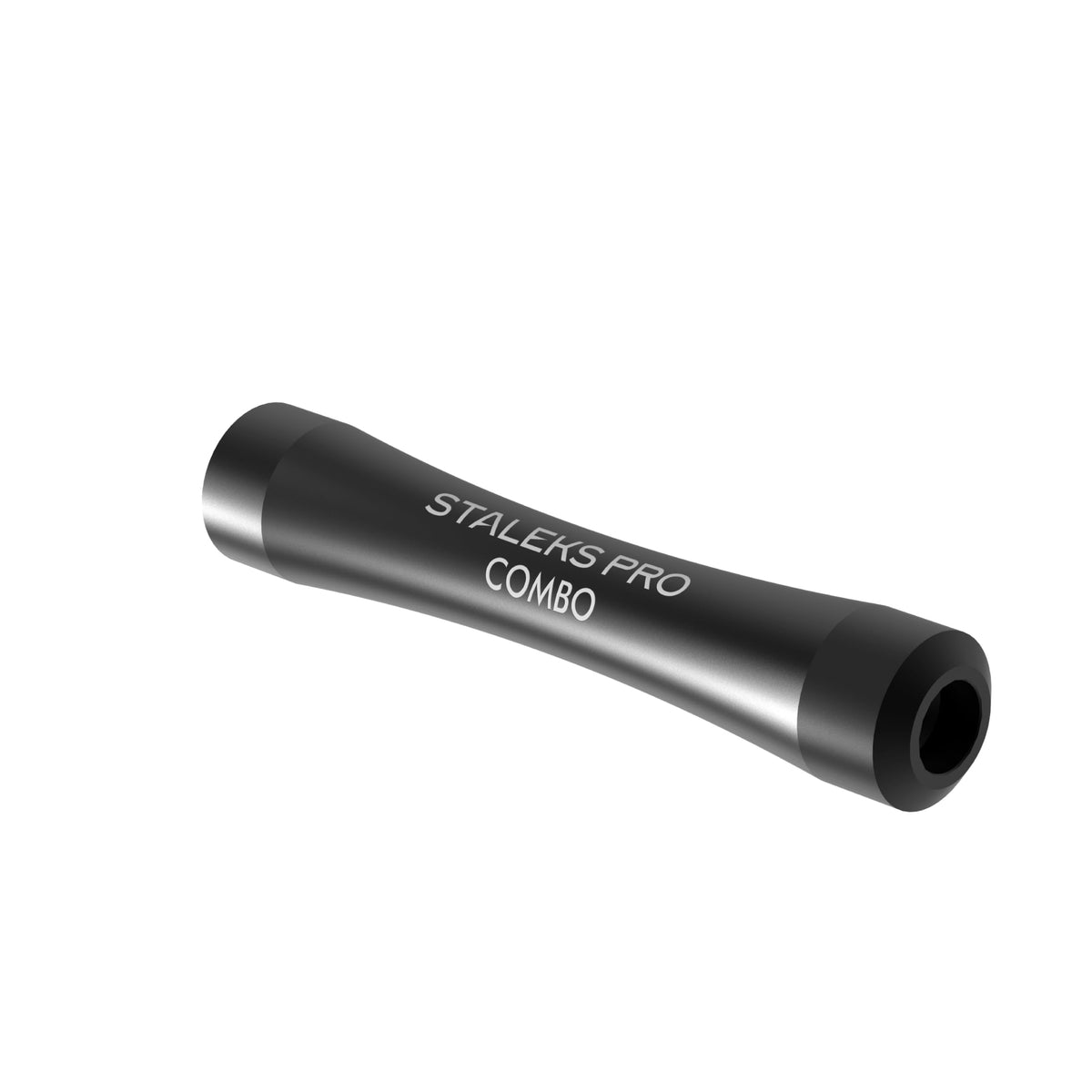 Staleks Combo Uniq 10B Mango Negro – Base Empujadora Modular Para Piezas De Trabajo Reemplazables – Diseño Ergonómico Y Ligero De Aluminio Para Profesionales De Uñas
