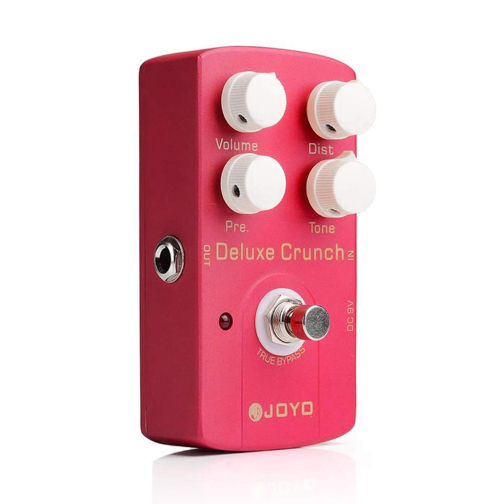 JOYO - Pedal de efecto distorsión crujiente como amplificadores clásico o de alta ganancia para guitarra eléctrica - True Bypass (Deluxe Crunch JF-39)