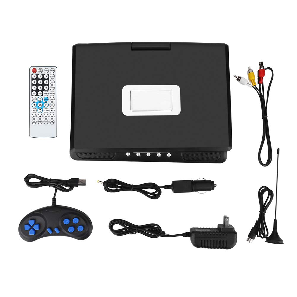 Bewinner 9.8 '' LCD DVD Player, 3in1 HD Reproductor de DVD portátil (Receptor de Radio DVD/TV/FM), 270 girados de Manera Flexible Reproductor de DVD CD Adecuado para Hogar, Coche, Camping