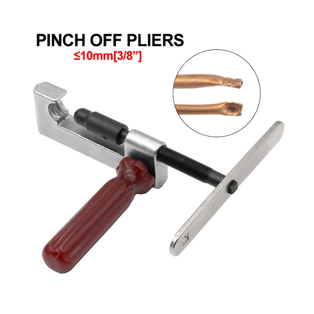 Alicates de Sellado Profesional para Tubos de Cobre y Aluminio - Óptimos para Eliminar Fugas de Refrigerante en Reparación de Aire Acondicionado