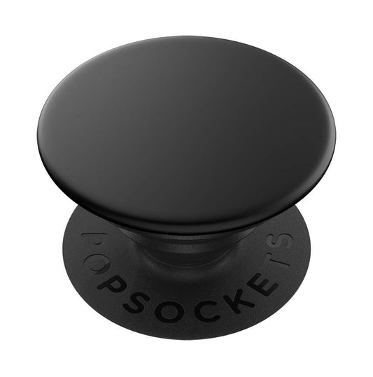 Agarre para Teléfono PopSockets Aluminio Negro con Soporte Expandible