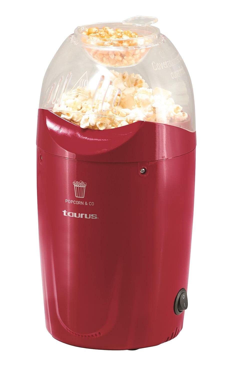 Máquina de Palomitas Taurus Pop N´Corn Blanco Saludable Sin Aceite