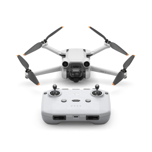 DJI Mini 3 Pro - Dron ligero y plegable con vídeo 4K/60 fps, fotos de 48 MP, 34 min de tiempo de vuelo, detección de obstáculos tridireccional, perfecto para fotografía aérea y redes sociales,Gray