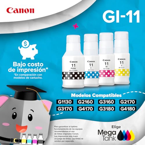 Canon Impresora conexión USB G1130 de Tanque de tintas Alto Rendimiento