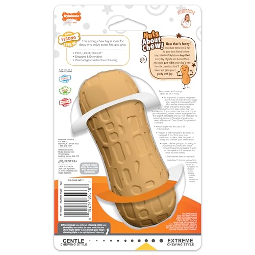 Juguete Masticable Nylabone Maní Sabor Mantequilla para Perros