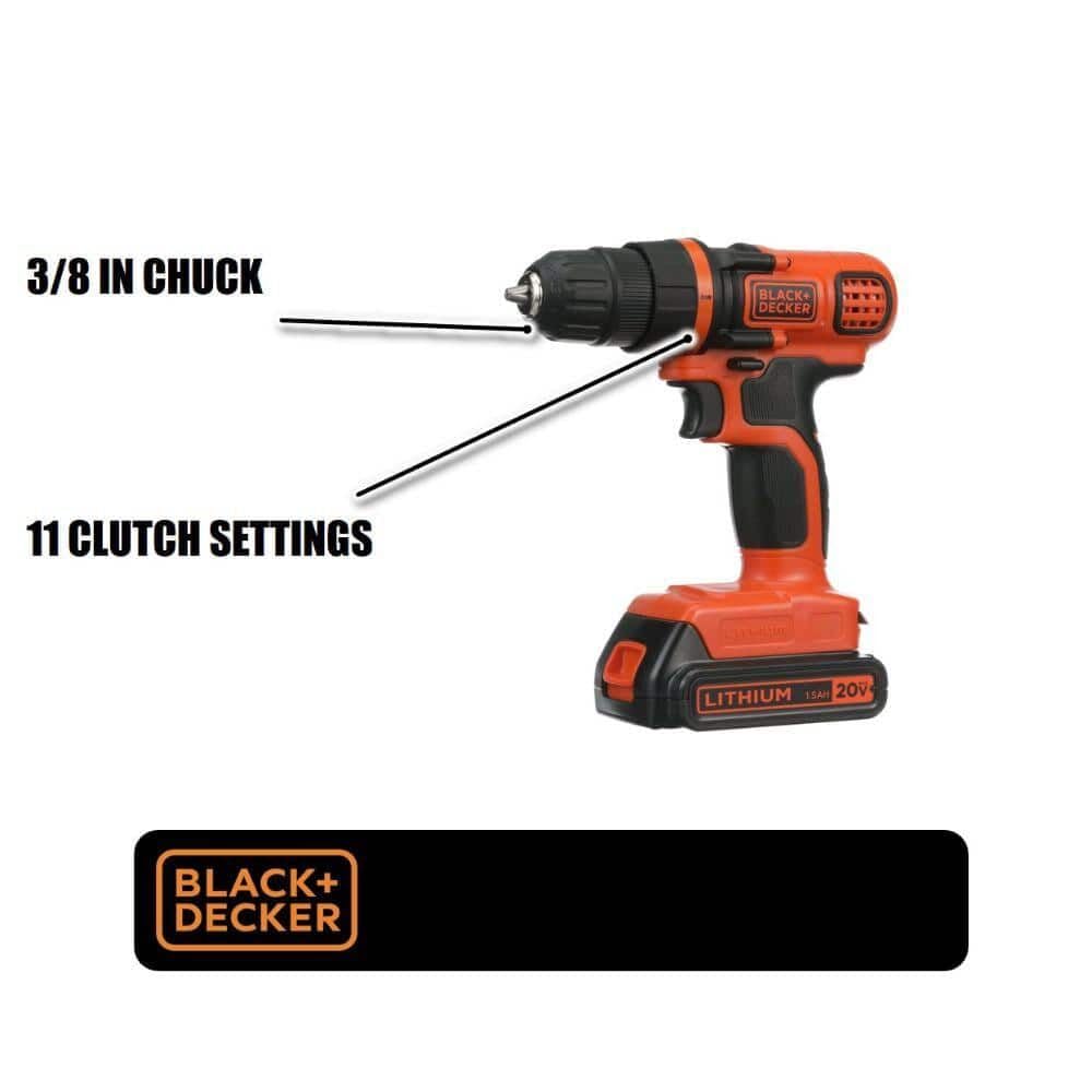 Black & decker LDX120 - Taladro inalámbrico/destornillador