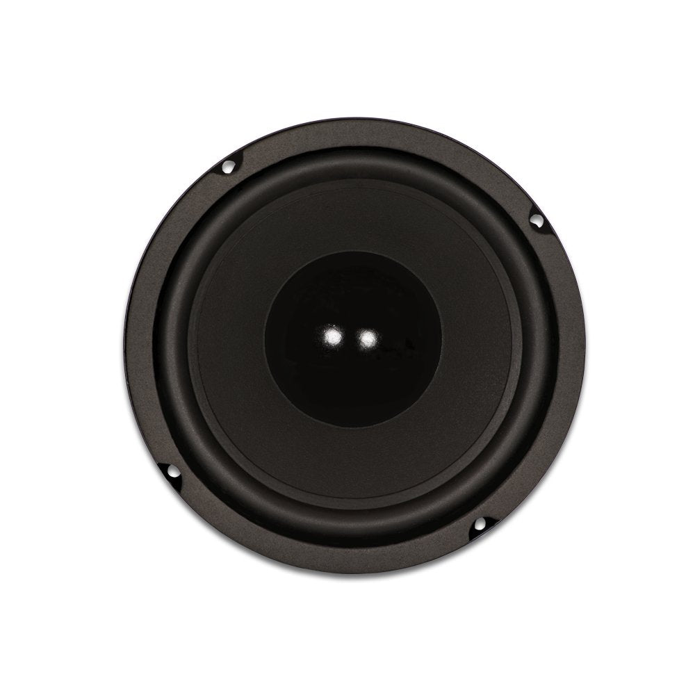 Goldwood Sound GW-6028 - Woofer de Goma de 6.5 Pulgadas, 170 W, 8 Ohm, Altavoz de Repuesto, Color Negro