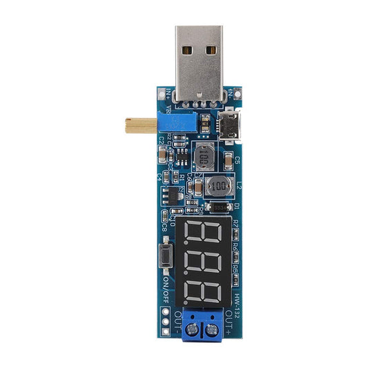 Hilitand Módulo regulador de Voltaje, USB Boost Step Up Fuente de alimentación Módulo regulador de Voltaje Módulo de Placa estabilizadora de Voltaje, Entrada 3.5V-12V/Salida 1.2V-24V