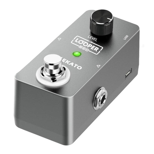 LEKATO - Pedal de bucle para guitarra con efecto de bucle de 5 minutos de bucle de tiempo de bucle de bucle de bucle de bucle de un bucle ilimitado Overdubs