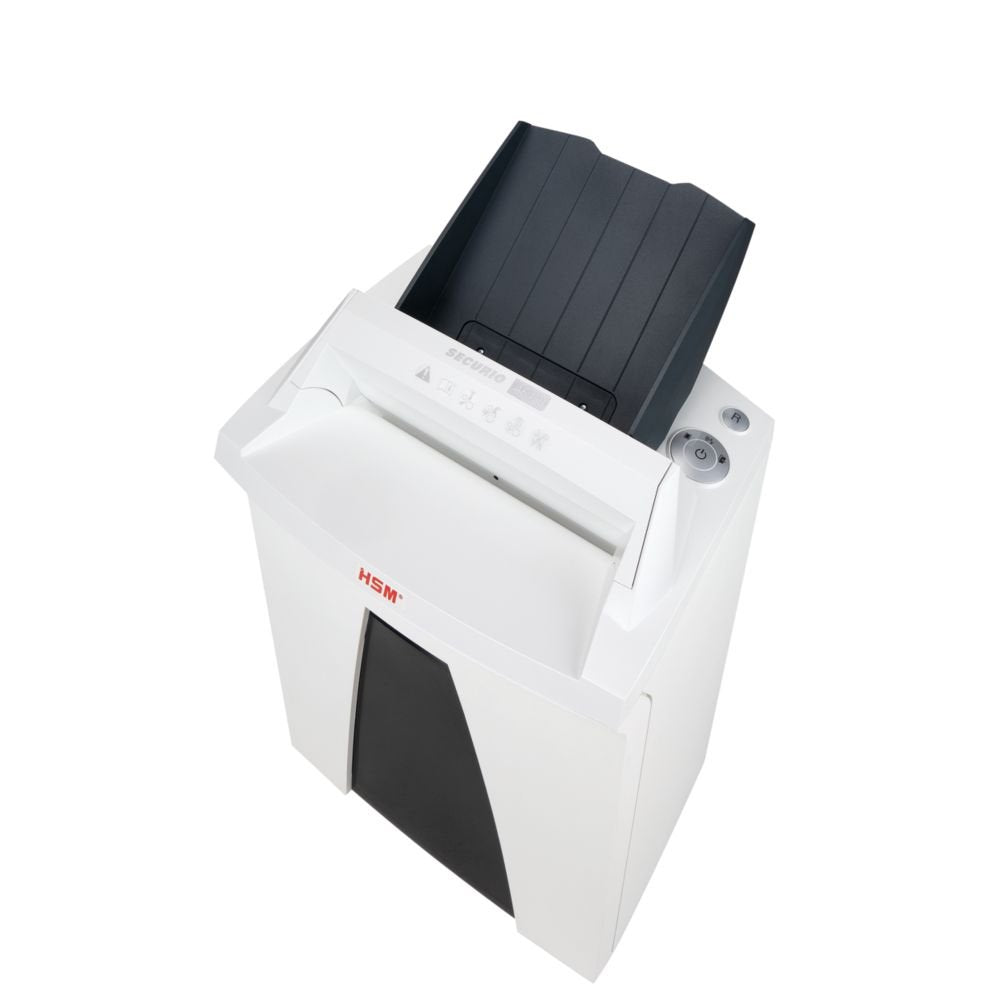 Trituradora de Papel HSM Securio Blanco Corte Cruzado Alimentación Automática, Microcorte 11-15 Hojas
