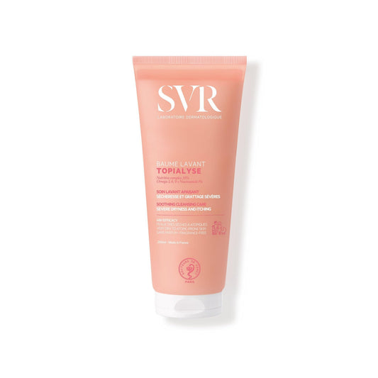 SVR Topialyse Baume Lavant Bálsamo Limpiador para Piel Muy Seca, Sensible y con Tendencia Atópica | Sin Fragancia | Hidratación 24 Horas | Rostro y Cuerpo | 200 ml