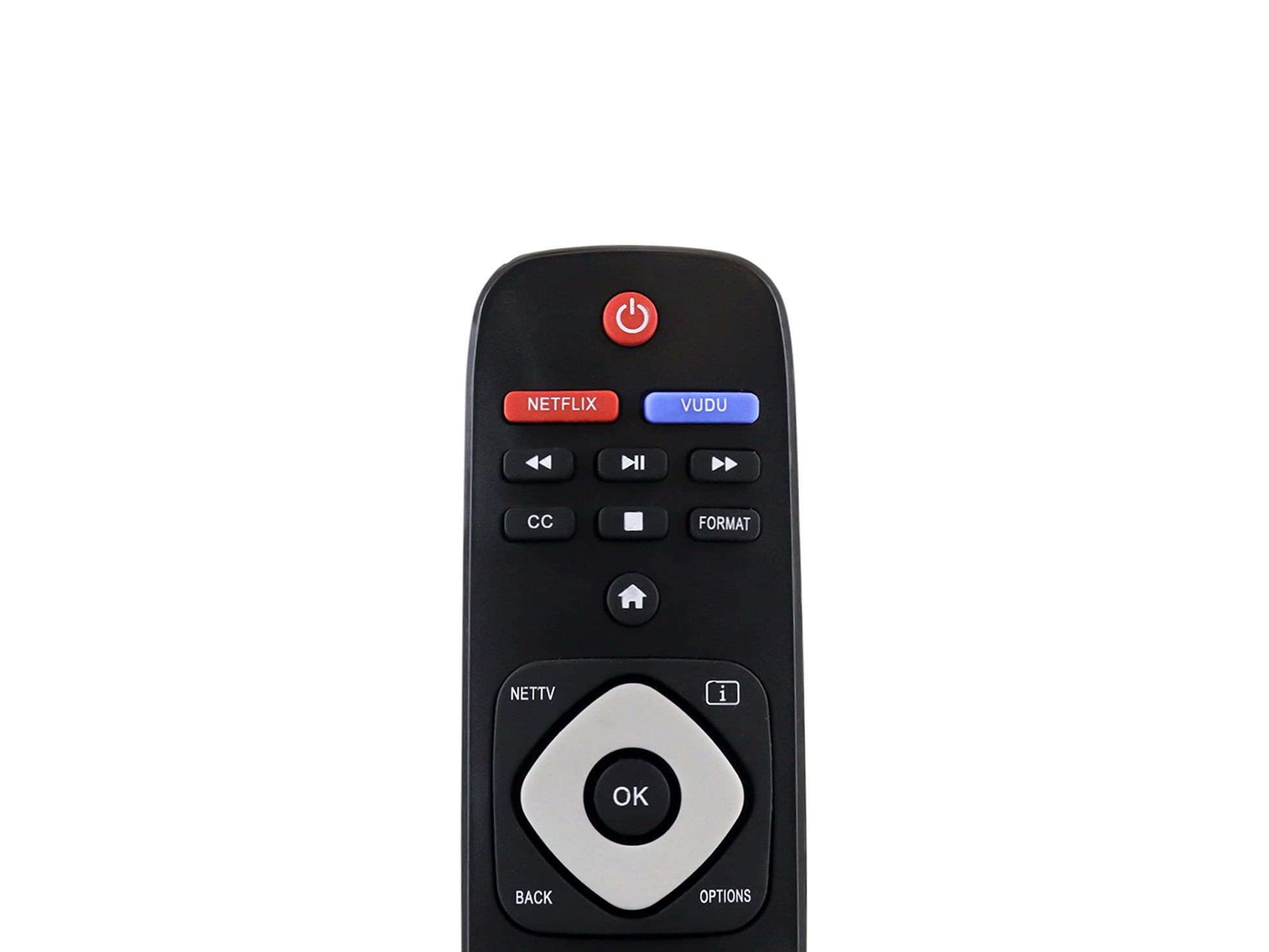 Control Remoto Philips Smart TV URMT39JHG003 39PFL2608/F7 46PFL3908/F7 32PFL4908/F7 46PFL360 Netflix VudU