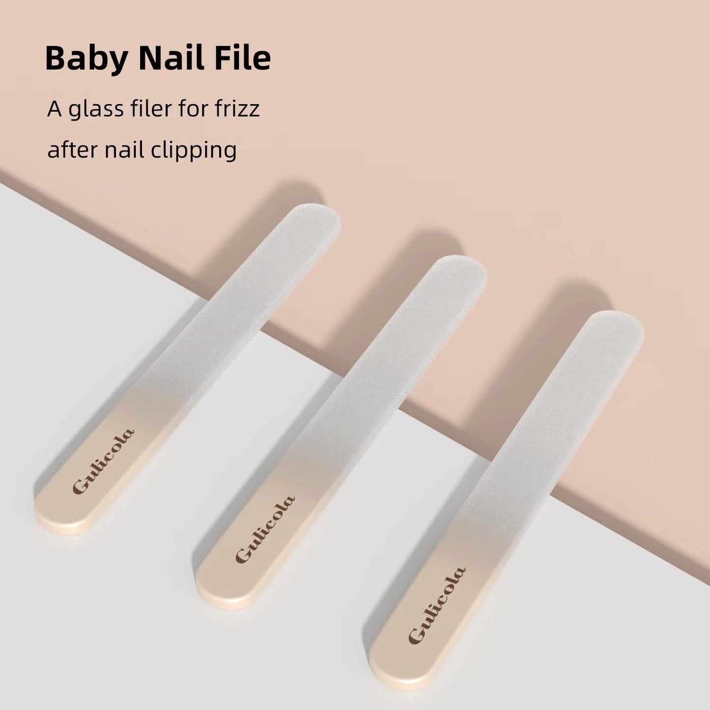 Gulicola - Kit de uñas para recién nacido, 4 en 1