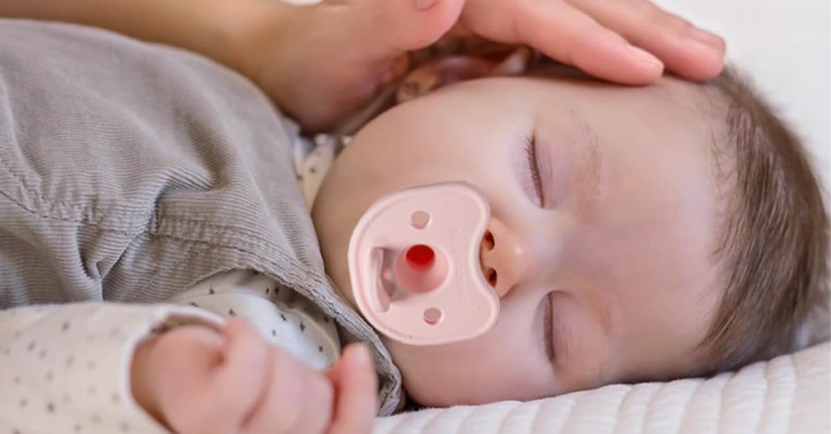 Kids Heroes Chupones para Bebe 0 a 3 Meses de Una Sola Pieza de Silicona, Chupones Ortodonticos 0-3 meses Libre de BPA, Paquete de 2 (Rosa)