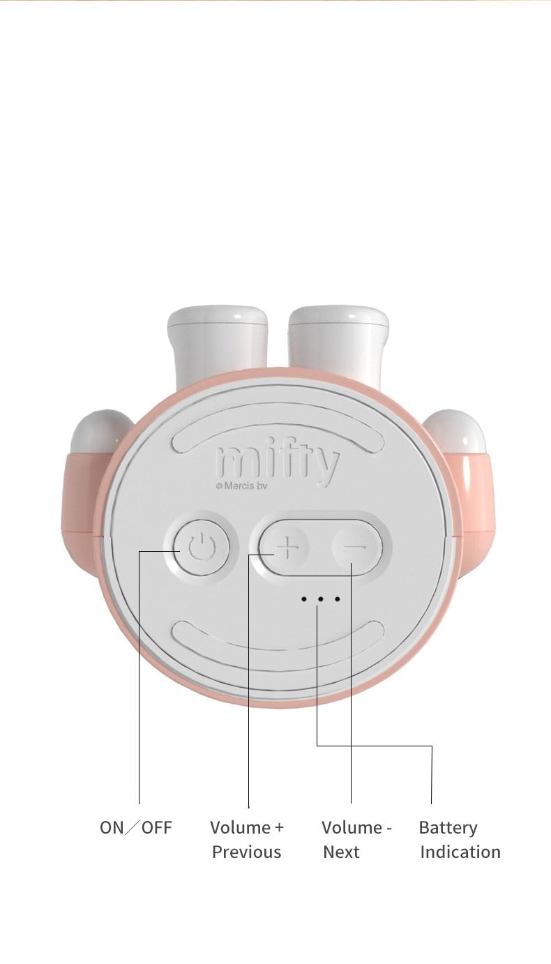 Miffy - Altavoces portátiles con Bluetooth, bonitos altavoces inalámbricos portátiles con sonido estéreo fuerte, micrófono integrado, ranura para tarjeta TF, doble emparejamiento, tiempo de