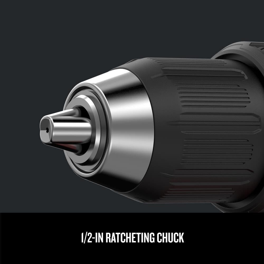 CRAFTSMAN Taladro Atornillador de 1/2 Pulgadas 20V Inalámbrico sin Carbones con 2 Baterías CMCD710C2