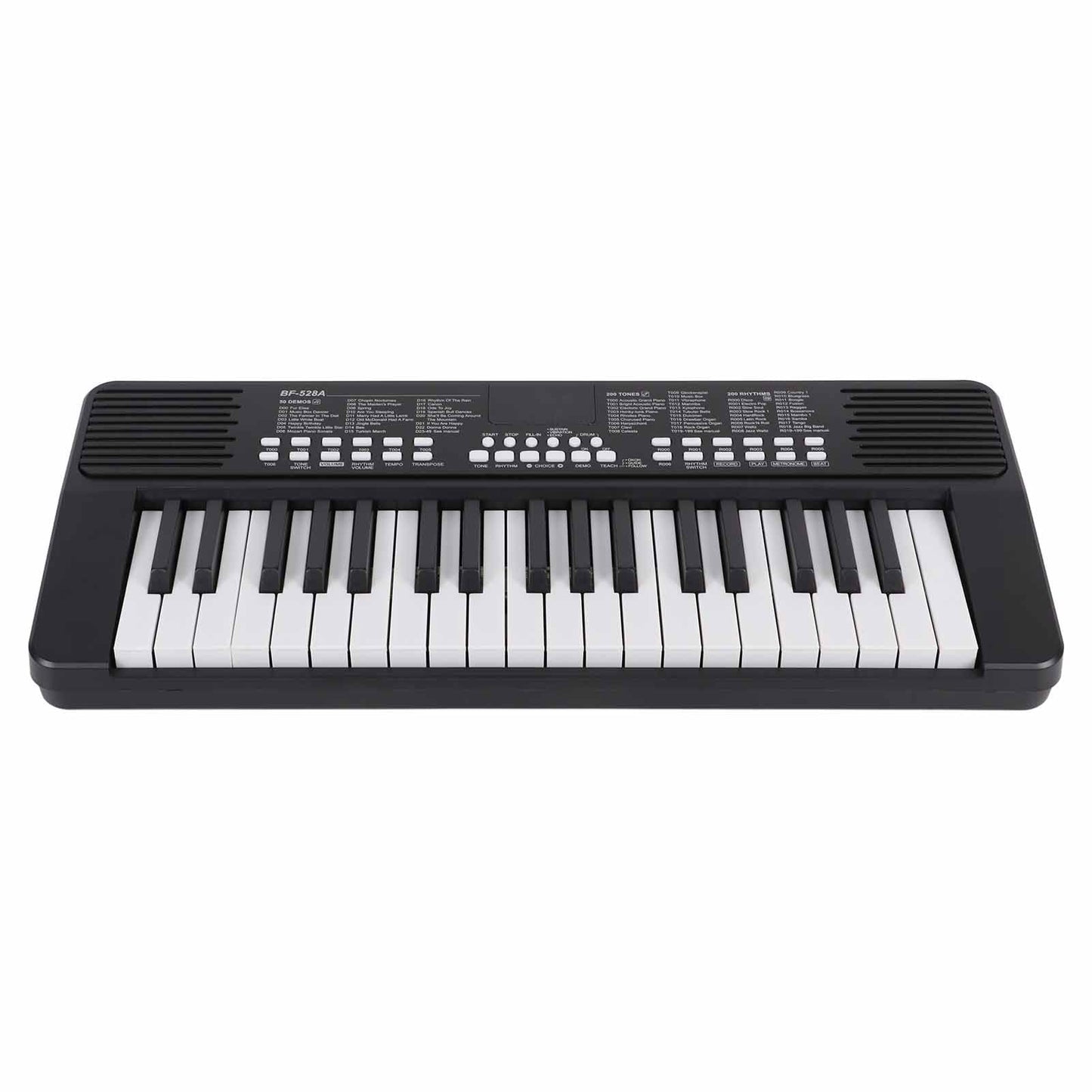 Teclado Electrónico Recargable de 37 Teclas Instrumentos Musicales con Conector para Auriculares