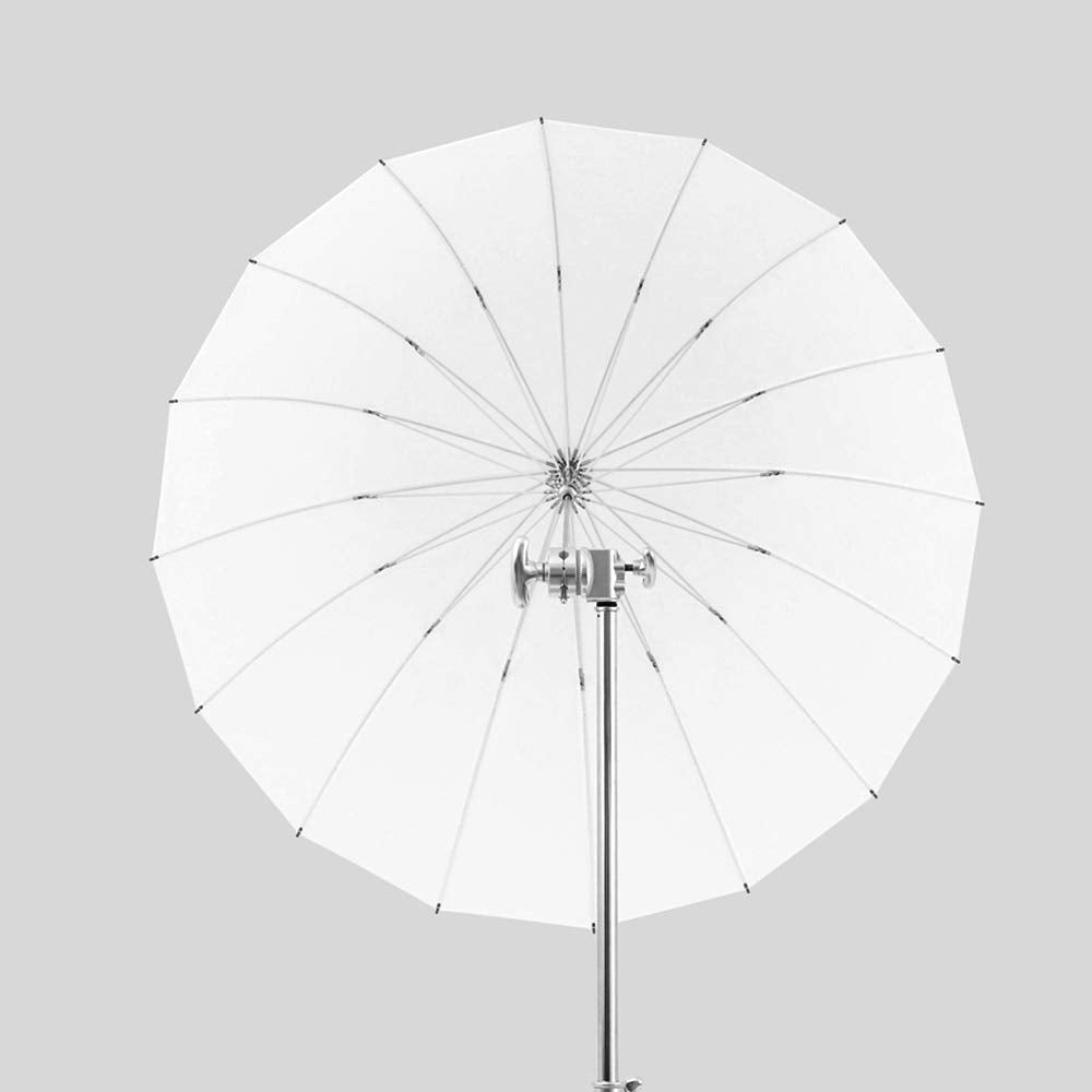 Sombrilla Parabólica Blanca/Transparente 130cm Godox sin Toalla limpiadora