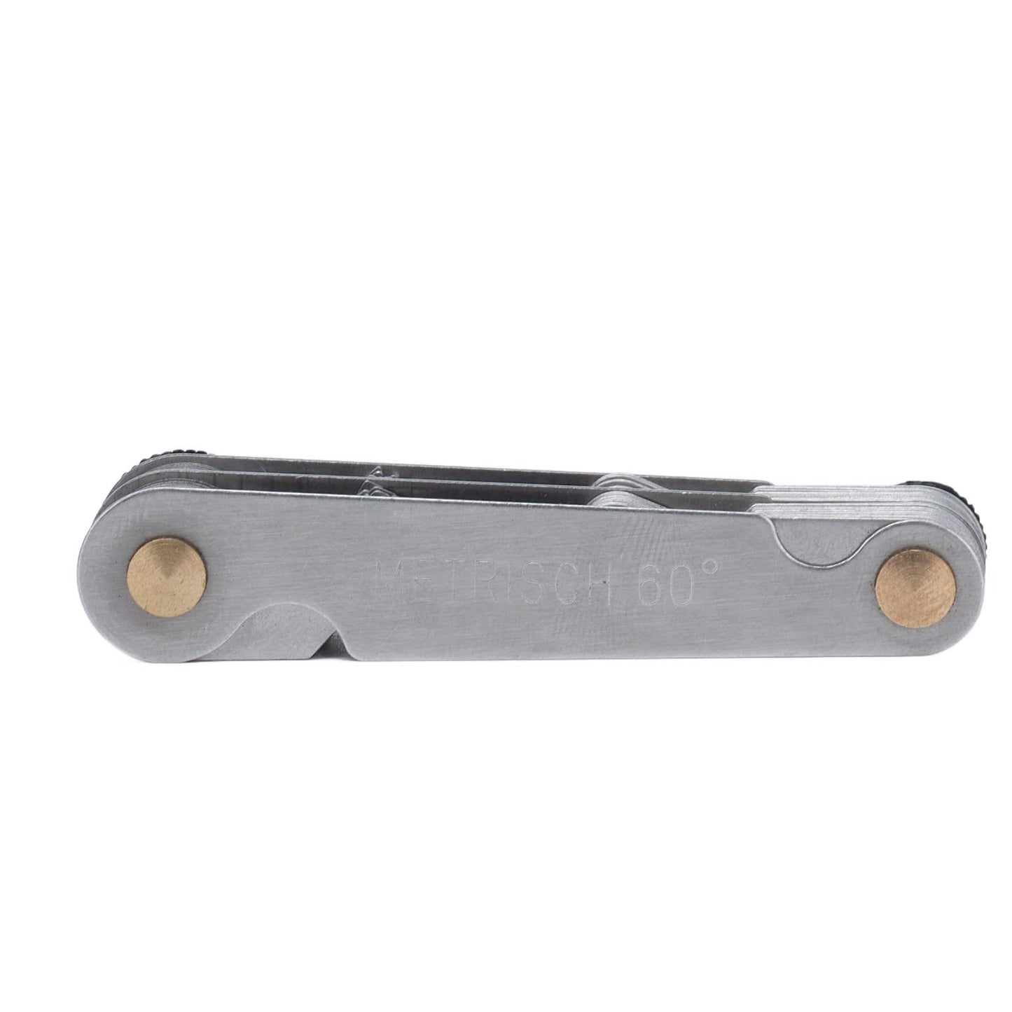Medidor de Paso de Rosca Acero Inoxidable Plateado para Medición Industrial
