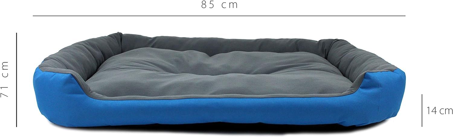 Cama para Perro Hills Azul Gris Resistente y Confortable con Relleno Suave
