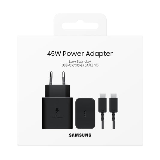 Adaptador de Corriente USB-C Samsung Negro 45W