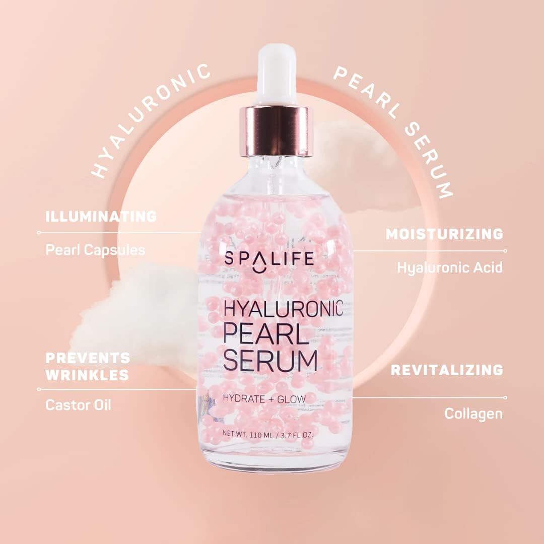 SpaLife Spa Life 24k Gold and Hyaluronic Pearl Collagen Infused Nourishing Serum 2 Pack