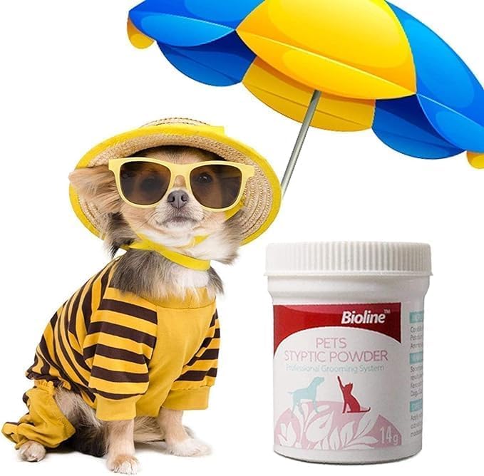 Pet Styptic Powder, 14g Anti-inflammatory and Anti-Bacterial Analgesic Powder for Cats and Dogs, Pet Medical Supplies, Styptic Powder for Traumatic Dogs, Styptic Powder for Dogs Nails